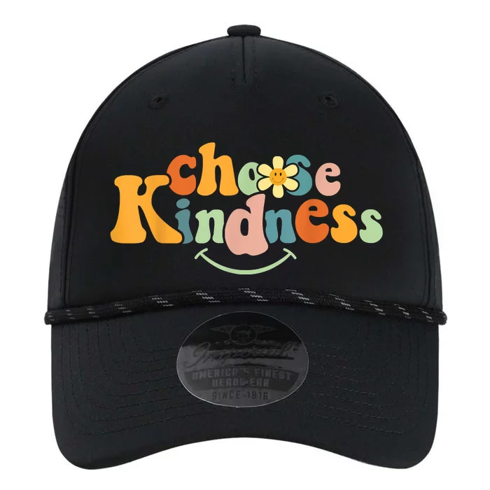 Choose Kindness Retro Groovy Be Kind Inspirationa Performance The Dyno Cap