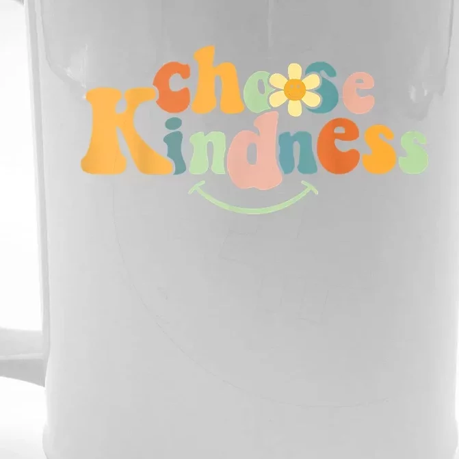 Choose Kindness Retro Groovy Be Kind Inspirationa Front & Back Beer Stein