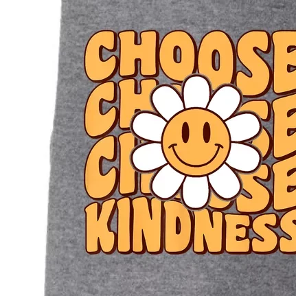 Choose Kindness Retro Groovy Be Kind Inspirational Doggie 3-End Fleece Hoodie