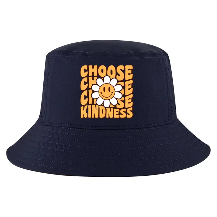 Choose Kindness Retro Groovy Be Kind Inspirational Cool Comfort Performance Bucket Hat