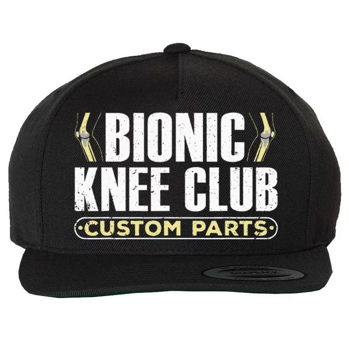 Cool Knee Replacement For Men Women Knee Surgery Recovery Wool Snapback Cap