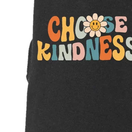 Choose Kindness Retro Groovy Daisy Be Kind Doggie 3-End Fleece Hoodie