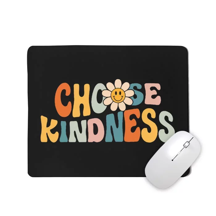 Choose Kindness Retro Groovy Daisy Be Kind Mousepad