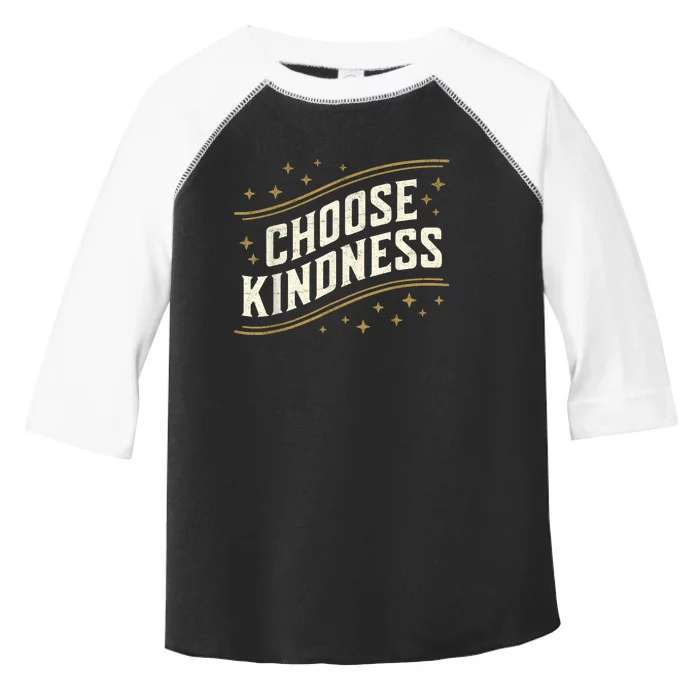 Choose Kindness Retro Unity Day Vintage World Kindness Day Toddler Fine Jersey T-Shirt