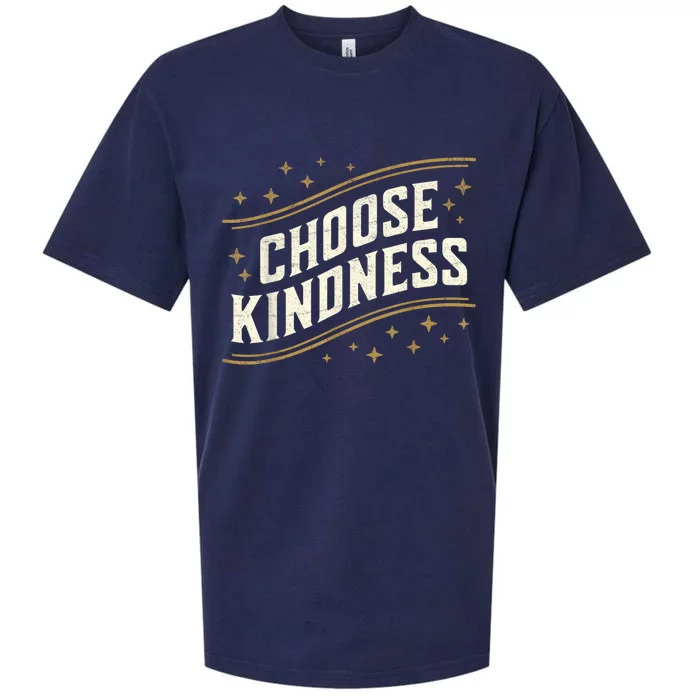 Choose Kindness Retro Unity Day Vintage World Kindness Day Sueded Cloud Jersey T-Shirt