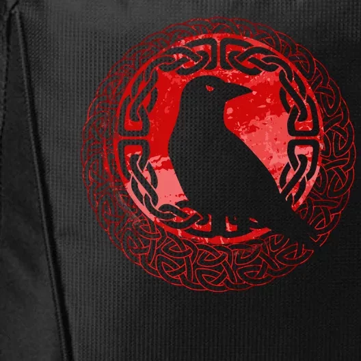 Celtic Knot Raven Crow City Backpack