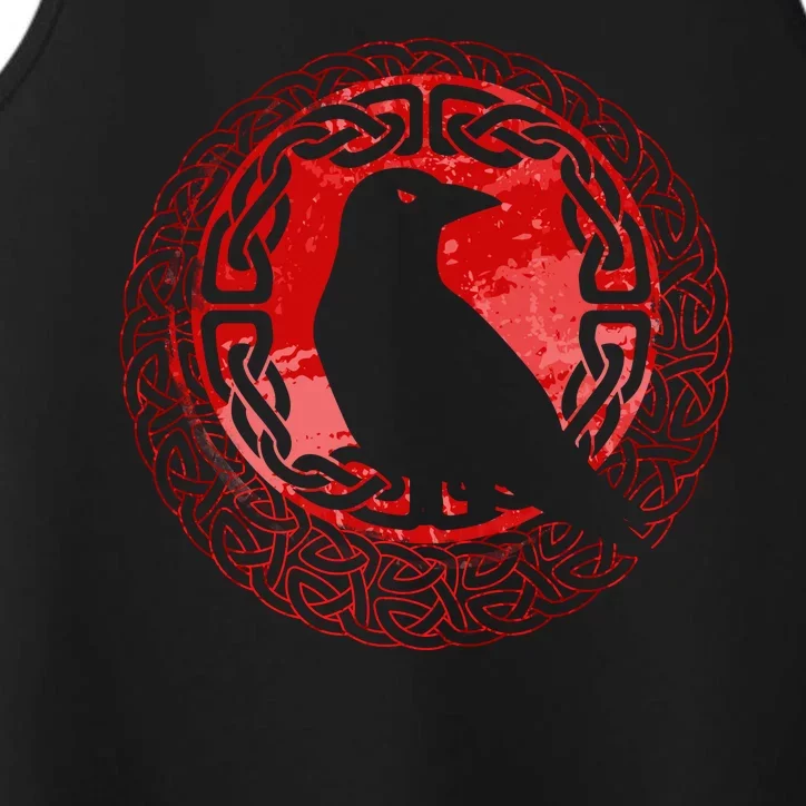 Celtic Knot Raven Crow Performance Tank