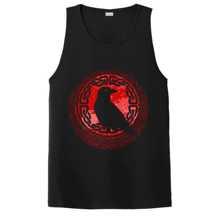 Celtic Knot Raven Crow Performance Tank