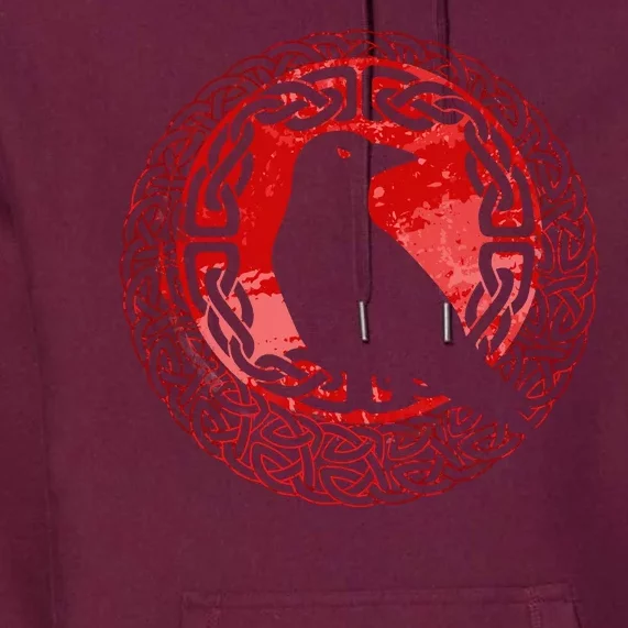 Celtic Knot Raven Crow Premium Hoodie