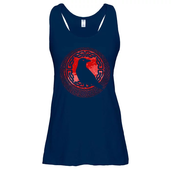 Celtic Knot Raven Crow Ladies Essential Flowy Tank