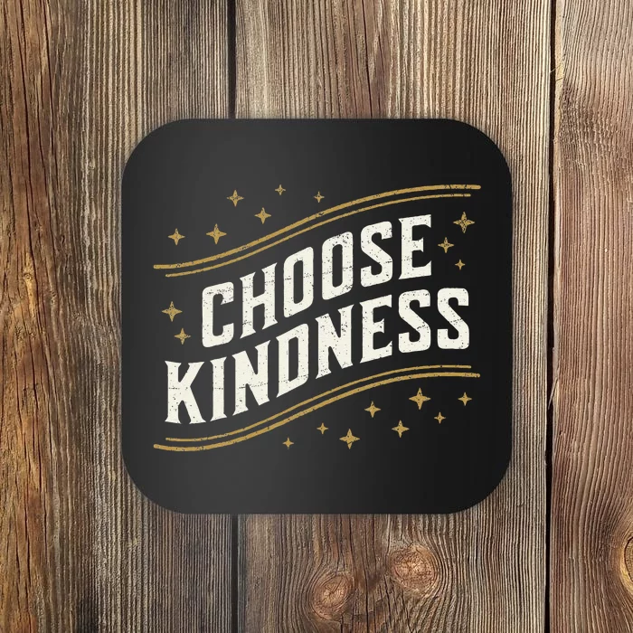 Choose Kindness Retro Unity Day Vintage World Kindness Day Coaster