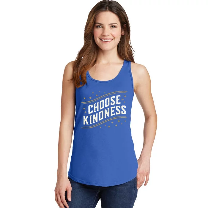 Choose Kindness Retro Unity Day Ladies Essential Tank