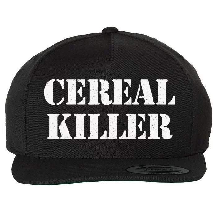 Cereal Killer Released Funny Halloween Wool Snapback Cap