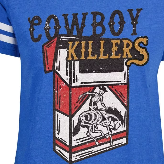 Cowboy Killer Rodeo 90s Enza Ladies Jersey Football T-Shirt