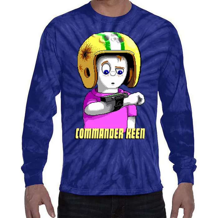 Commander Keen Retro Dos Tie-Dye Long Sleeve Shirt