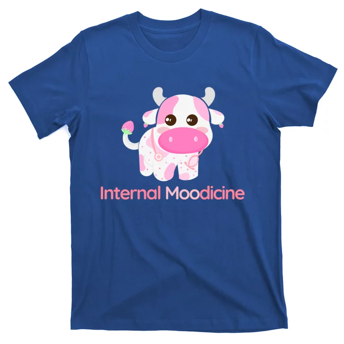 Cute Kawaii Strawberry Cow Doctor Of Internal Medicine Gift T-Shirt