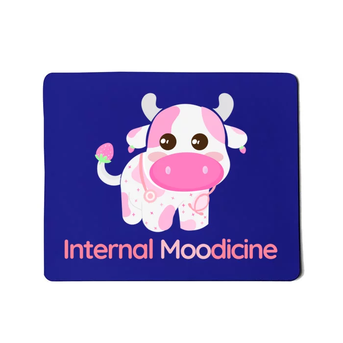 Cute Kawaii Strawberry Cow Doctor Of Internal Medicine Gift Mousepad