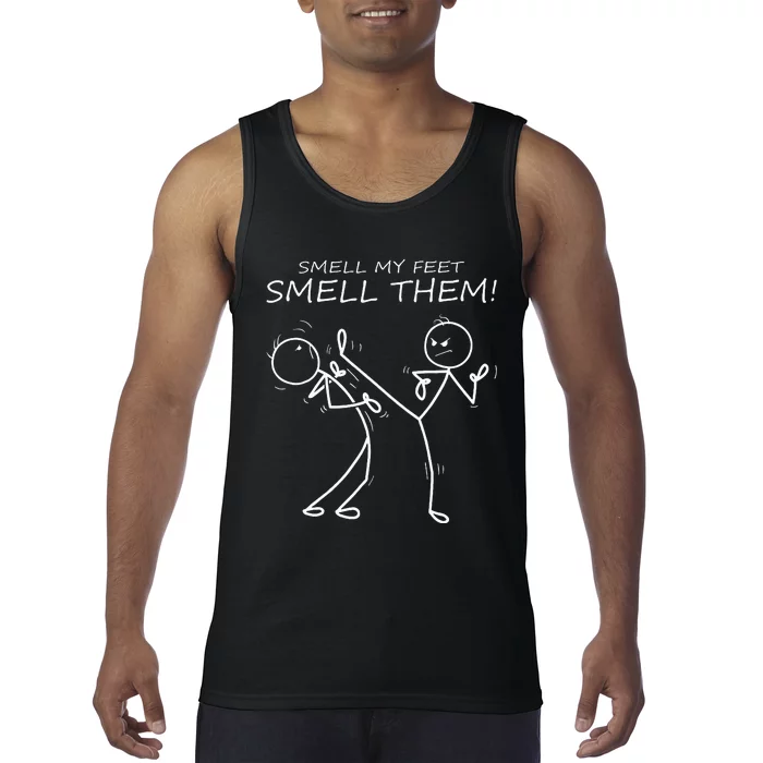 Cool Karate Smell My Feet Smell Them Funny Karate Tank Top