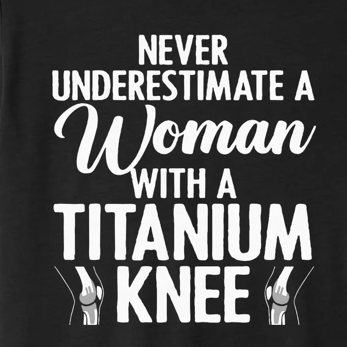 Cool Knee Surgery For Women Girls Titanium Knee Replacement ChromaSoft Performance T-Shirt