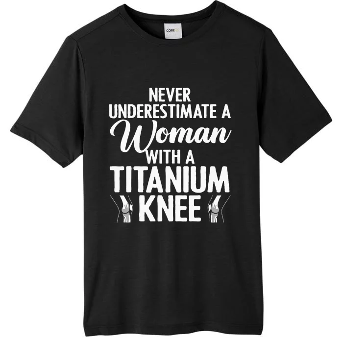 Cool Knee Surgery For Women Girls Titanium Knee Replacement ChromaSoft Performance T-Shirt