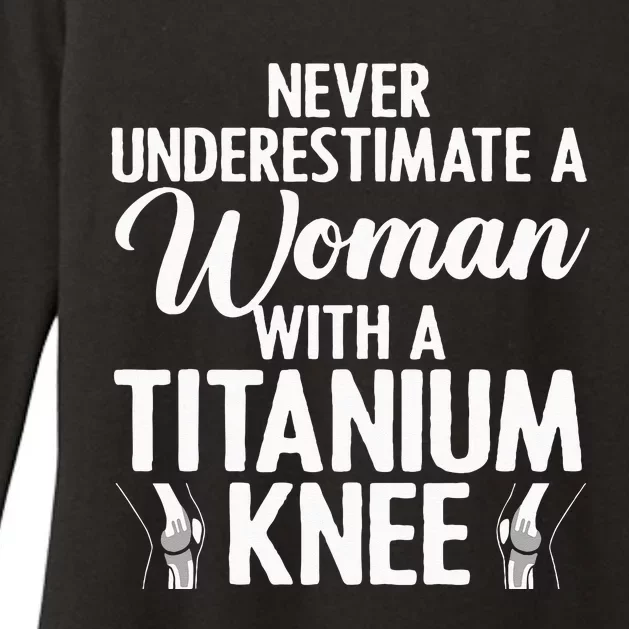 Cool Knee Surgery For Women Girls Titanium Knee Replacement Womens CVC Long Sleeve Shirt