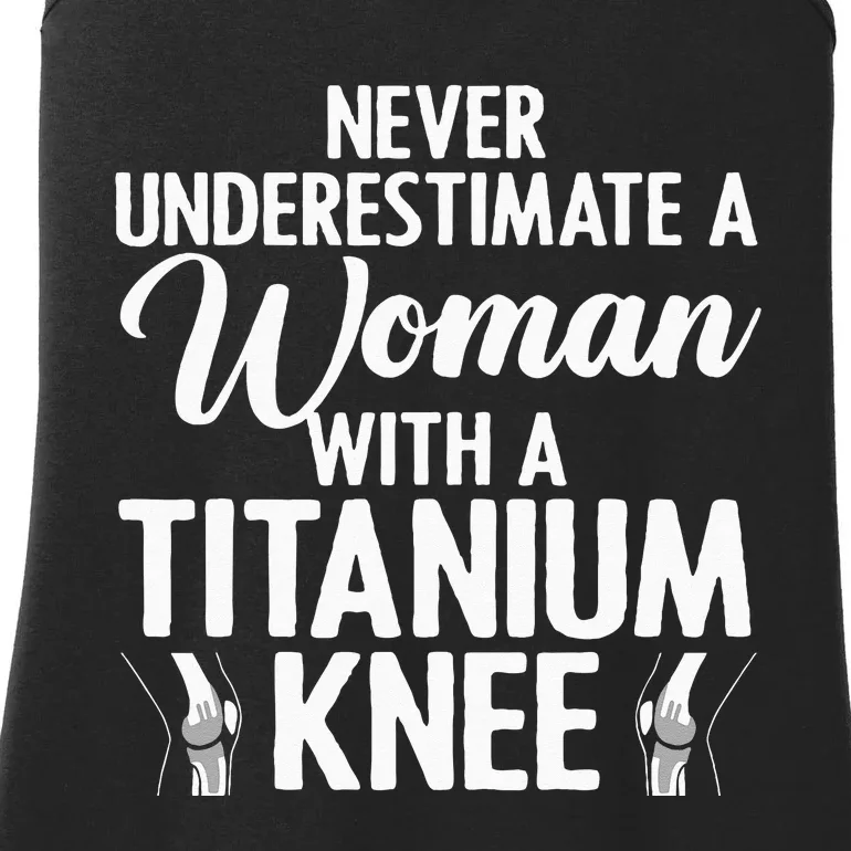 Cool Knee Surgery For Women Girls Titanium Knee Replacement Ladies Essential Tank