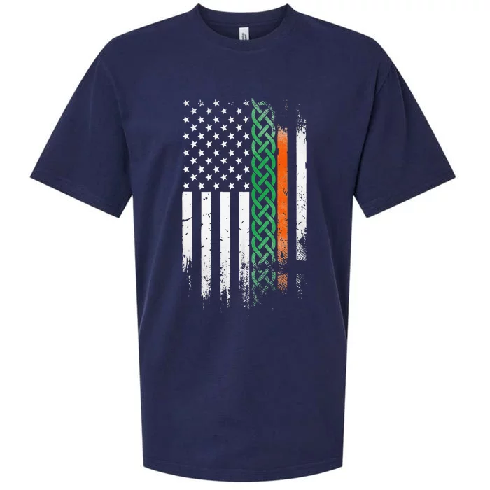 Celtic knot Stripes American flag Irish Patrick's day Sueded Cloud Jersey T-Shirt