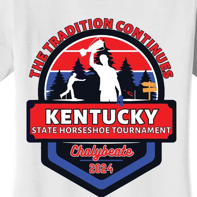 Chalybeate Ky State Horseshoe Pitching Tournament 2024 Women's T-Shirt