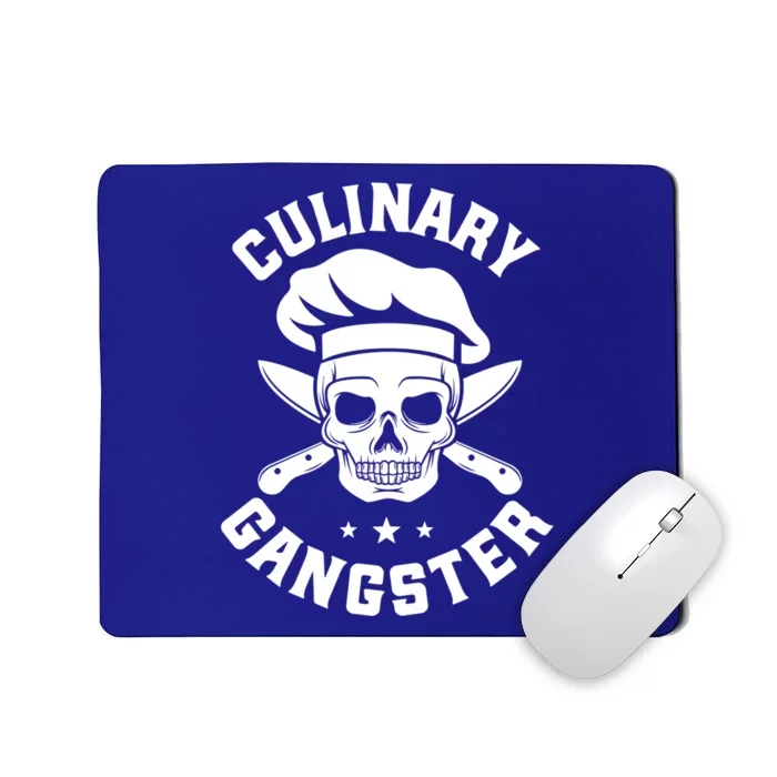 Chef Knife Skull Gangster Culinary Gangster Gift Funny Gift Mousepad