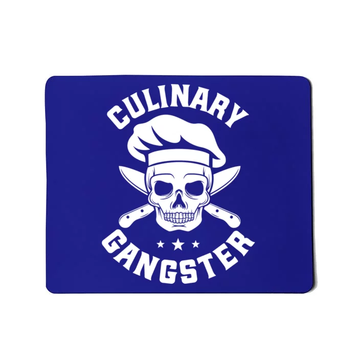 Chef Knife Skull Gangster Culinary Gangster Gift Funny Gift Mousepad