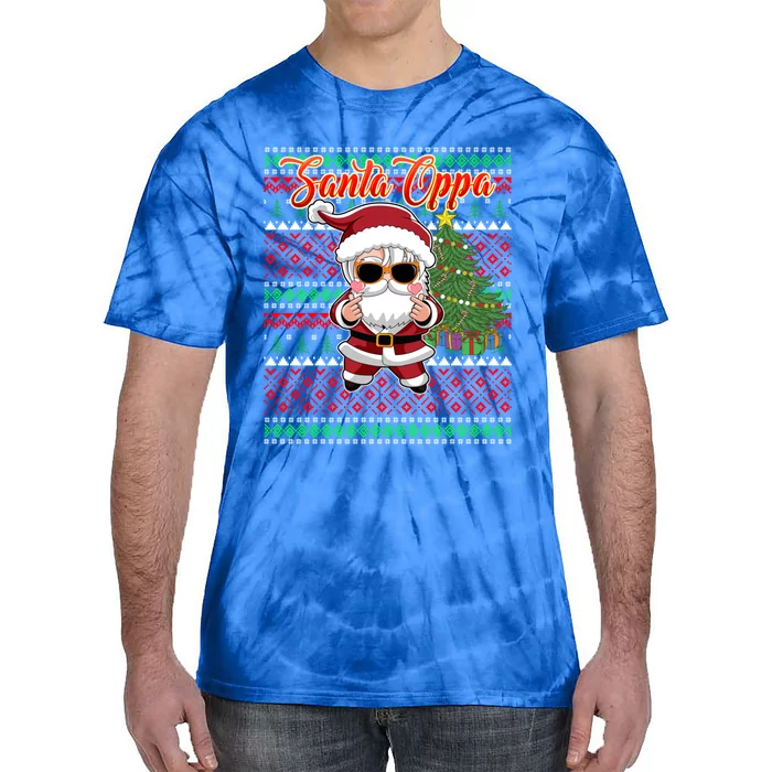 Christmas Kpop Santa Oppa K Pop Gift Tie-Dye T-Shirt