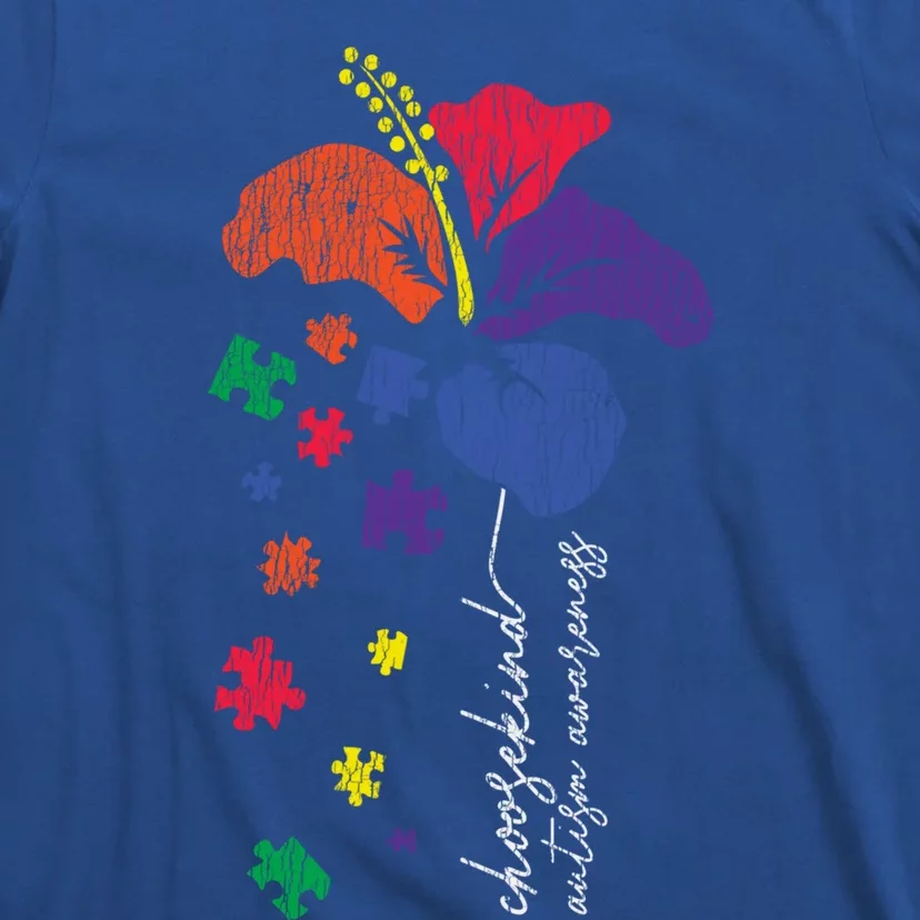 Choose Kind Support Autistic Autism Awareness Kindness Gift T-Shirt