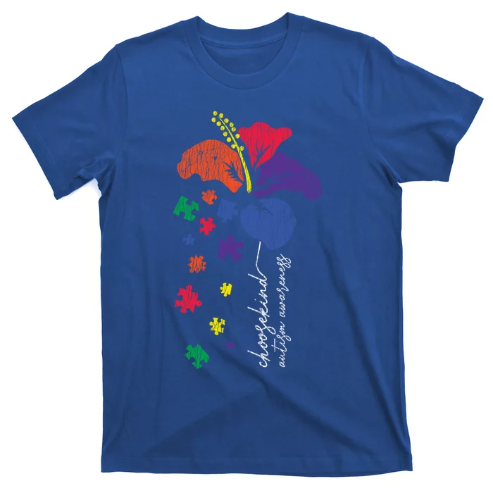 Choose Kind Support Autistic Autism Awareness Kindness Gift T-Shirt