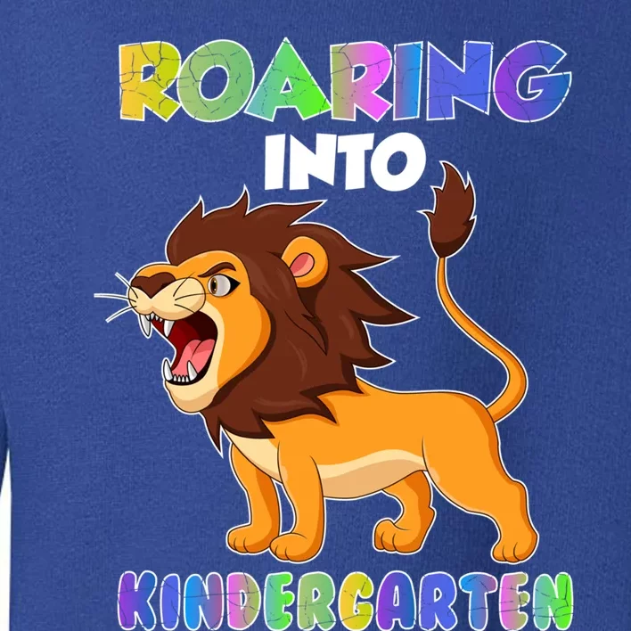 Cute Kindergarten School Tiger Roaring Kindergarten Great Gift Toddler Sweatshirt