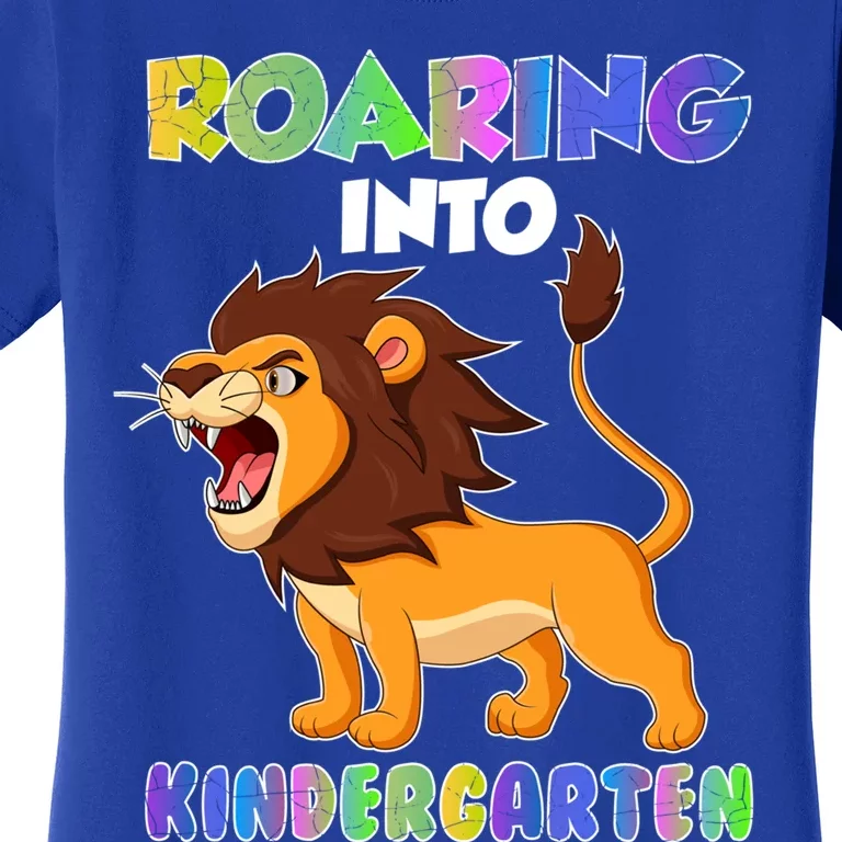 Cute Kindergarten School Tiger Roaring Kindergarten Great Gift Women's T-Shirt