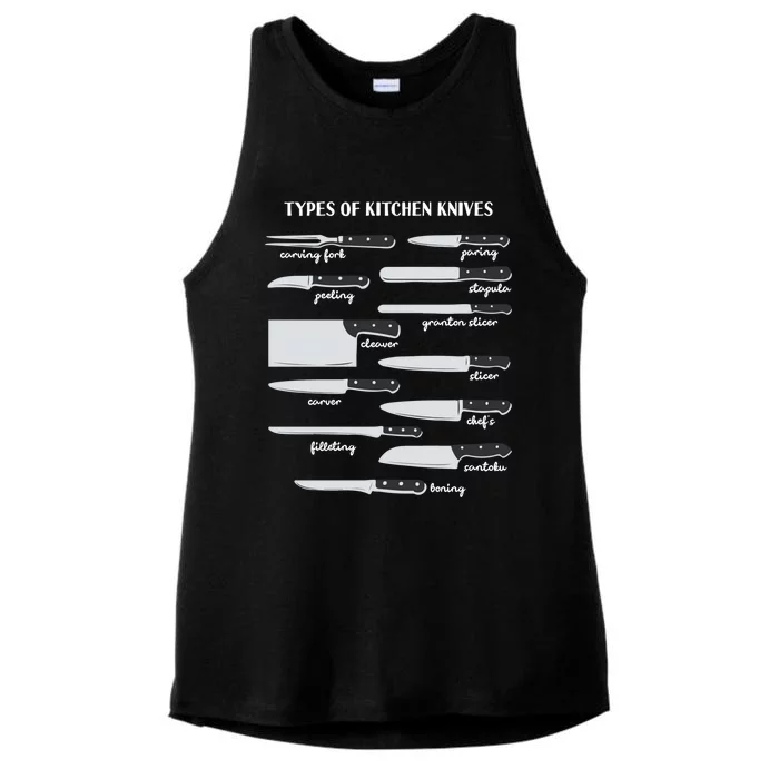 Chef Knife Set Types Of Knives Cooking Culinary Kitchen Gift Ladies Tri-Blend Wicking Tank