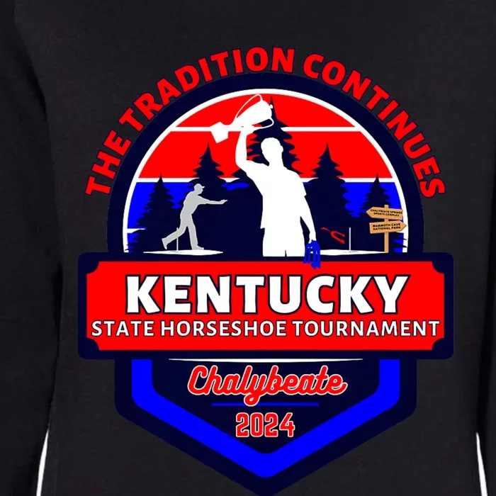 Chalybeate Ky State Horseshoe Pitching Tournament 2024 Womens California Wash Sweatshirt