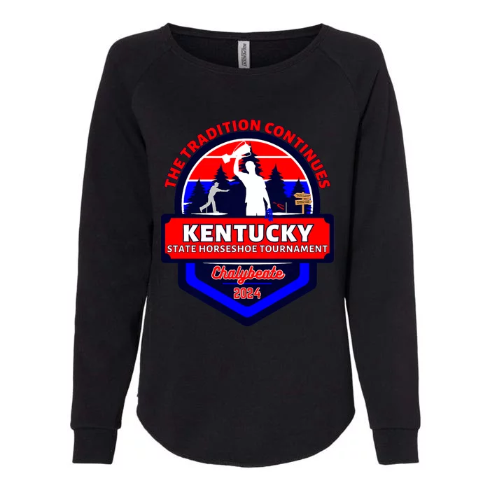 Chalybeate Ky State Horseshoe Pitching Tournament 2024 Womens California Wash Sweatshirt