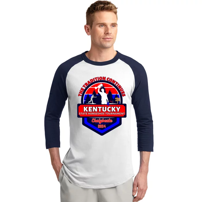 Chalybeate Ky State Horseshoe Pitching Tournament 2024 Baseball Sleeve Shirt