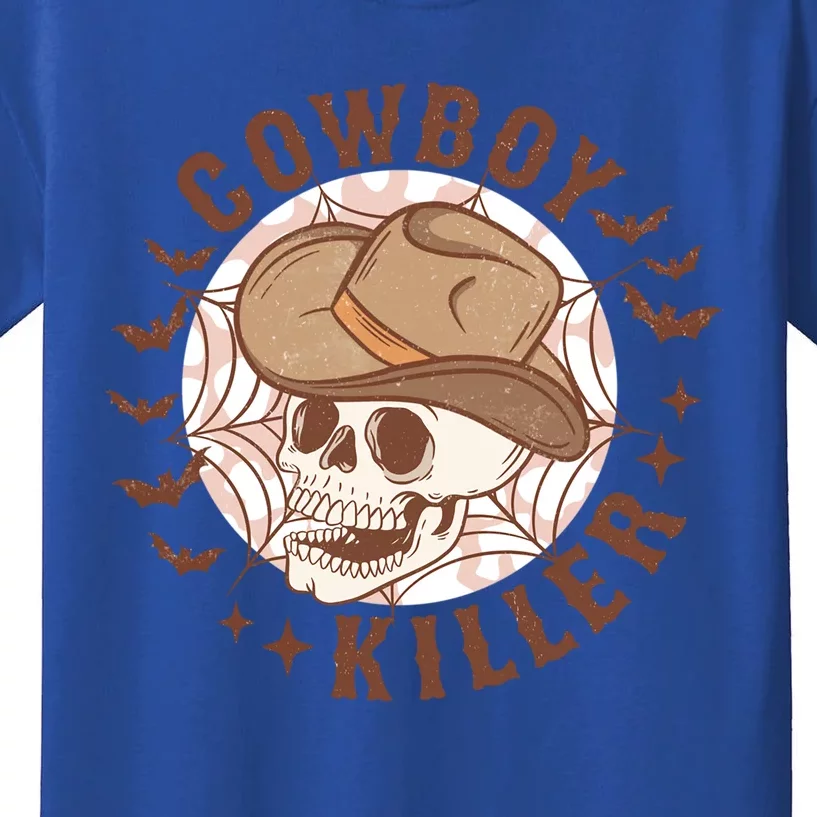 Cow Killer Skull Halloween Western Cow Country Gift Kids T-Shirt