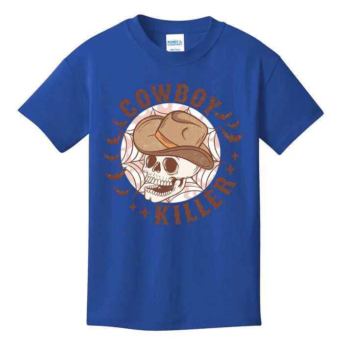 Cow Killer Skull Halloween Western Cow Country Gift Kids T-Shirt