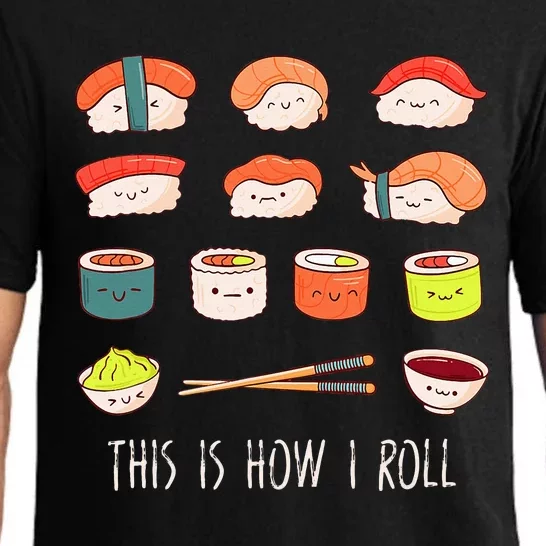 Cute Kawaii Sushi This Is How I Roll Pajama Set