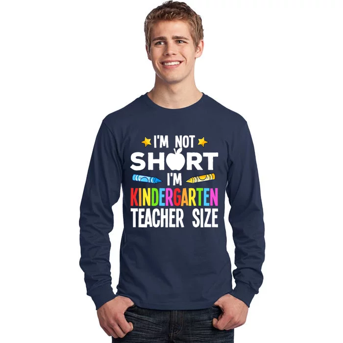 Cool Kindergarten Teacher Art For  Wo Preschool Kinder Tall Long Sleeve T-Shirt