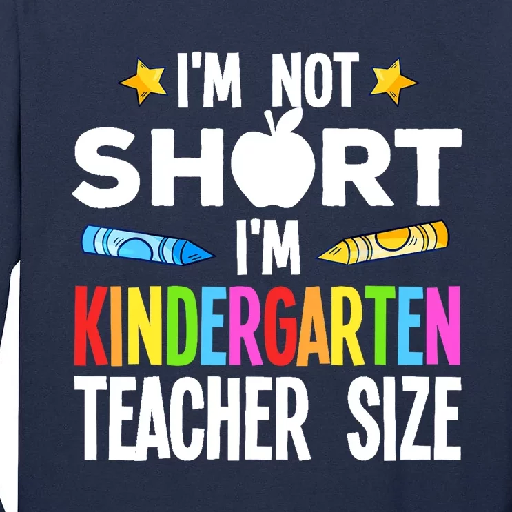 Cool Kindergarten Teacher Art For  Wo Preschool Kinder Tall Long Sleeve T-Shirt