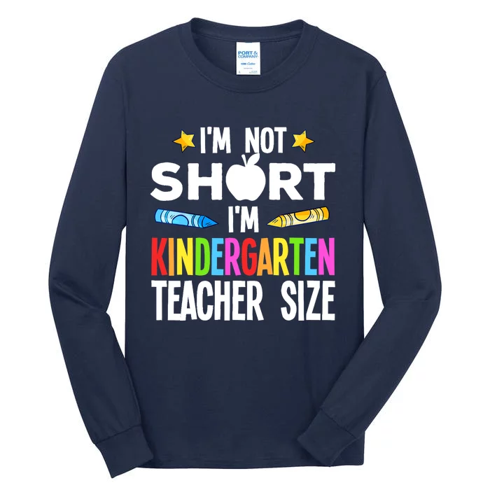 Cool Kindergarten Teacher Art For  Wo Preschool Kinder Tall Long Sleeve T-Shirt