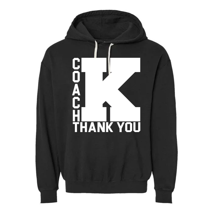 Coach K Thank You Garment-Dyed Fleece Hoodie