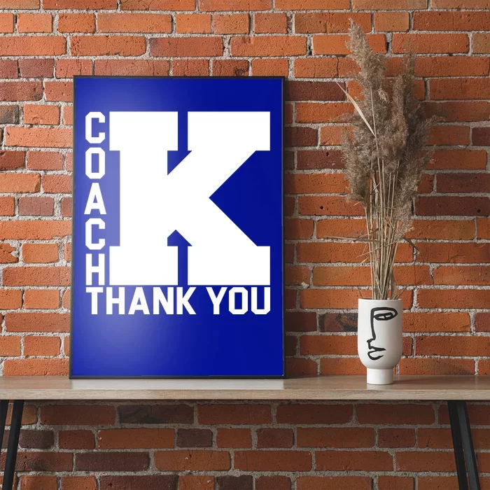 Coach K Thank You Poster