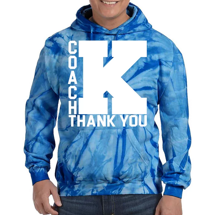 Coach K Thank You Tie Dye Hoodie