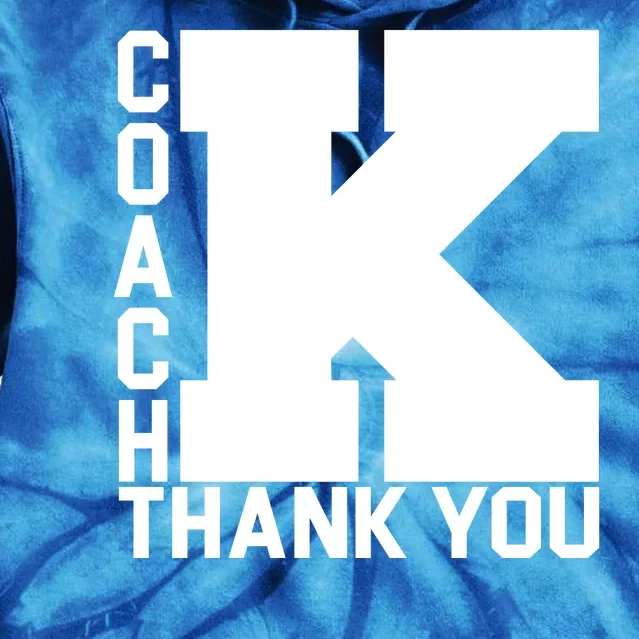 Coach K Thank You Tie Dye Hoodie