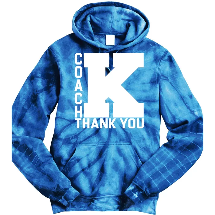 Coach K Thank You Tie Dye Hoodie